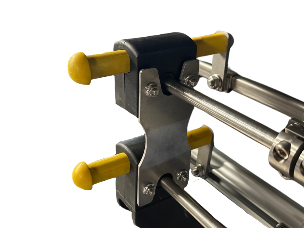 Dual Tier Easy Adjust Guide Rails Point Assembly